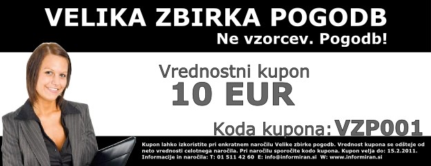 Velika zbirka pogodb - Kupon 10 EUR