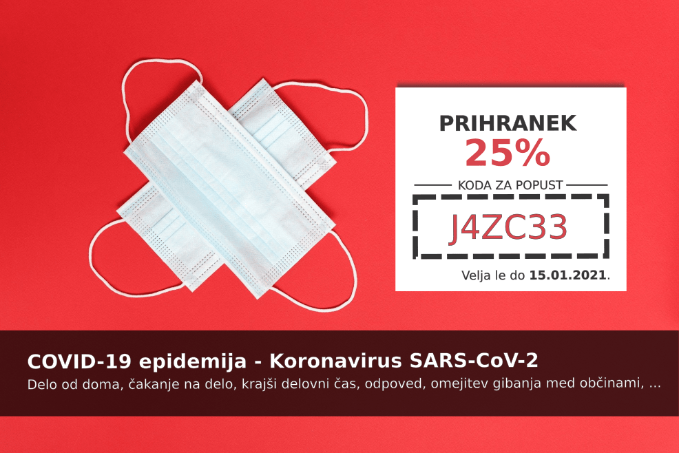 Izkoristite kodo za 25% popust pri pripravi dokumentov v rubriki COVID-19 epidemija - Koronavirus SARS-CoV-2