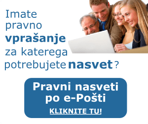 Pravni nasvet po e-Pošti. Kliknite tu...